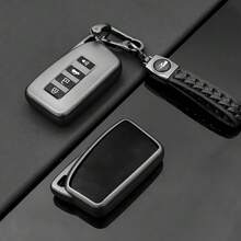 适用于雷克萨斯 NX IS RX ES GX LX LS UX GS 200 260 300 350 NX200 NX300 RX350 ES300 的灰色 TPU 材质汽车钥匙保护套 - 灰色 - 查看 6