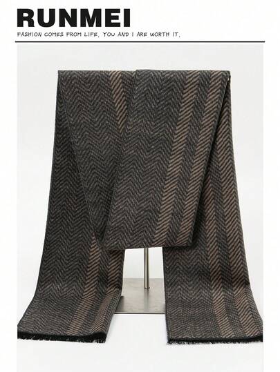 经典男女通用格子围巾四季男友礼物生日礼物纯羊毛保暖披肩高端双面韩版女士仿羊绒彩色围巾厚实保暖休闲