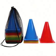 10pcs 7.09-Inch Multi-Color Training Cones, PVC Traffic Safety Cones, Suitable For Football, Sports, And Field Marking Cones, Male And Female Universal Training Equipment