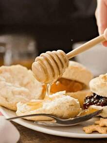 20pcs Mini Wooden Honey Spoon, Honey Long Handle Wooden, Bar, Honey Jar Supplies, Milk Tea Mixing Stick, Dessert Tools, Kitchen Gadget - Wood Color - View 10