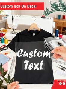 In chuyển nhiệt ảnh và chữ theo yêu cầu, in chuyển nhiệt DIY ảnh và chữ, hình dán ủi tùy chỉnh, hình dán nhiệt in chuyển nhiệt cho áo thun, decal chuyển nhiệt vinyl DTF tùy chỉnh, in chuyển nhiệt ảnh và tên tùy chỉnh, decal logo ngực dán nhiệt, nhãn dán chuyển nhiệt du lịch. - nhiều màu - Xem 2