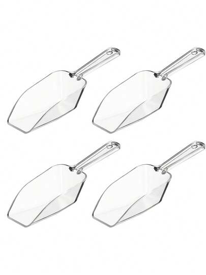 1pc Multipurpose Transparent Plastic Spoon, Transparent Plastic Ice Spoon, Transparent Plastic Ice Spoon Set, Multipurpose Kitchen Spoon, Small Acrylic Serving Spoon, Suitable For Candy Buffet, Ice Cubes, Food, Popcorn, Protein Powder, Ice Cream, Coffee, Tea Cans, Applicable For Party, Wedding, Tea, Flour, Etc. (Dear Customer: There May Be Minor Scratches During Transportation, But They Do Not Affect The Use)