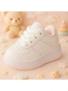 Tênis Infantil Confortável e Seguro | Esportivo, Macio e Antiderrapante - 18 ao 34 - Branco - Visão 6