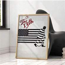 1 张《第十三修正案》电影海报 - 高品质帆布电影海报 - 墙面艺术 - 家居装饰 - 帆布画房间装饰墙面艺术客厅装饰办公室装饰卧室装饰厨房装饰浴室装饰墙面装饰家居装饰海报（无框） - 彩色 - 查看 2