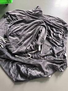 2 件套弹力天鹅绒俱乐部沙发套单人休闲浴缸椅套带座垫套弹性扶手椅套客厅 - 深灰色 - 查看 7