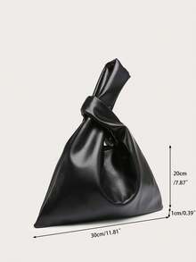 Vintage Taschen, Damen Handtaschen, Neuheiten Tasche, Weihnachtstaschen, Geschenke für Frauen, elegante Damen Geldbörse, Herbst & Winter, geknotete Handgelenktasche, Dreieck Tasche, Weste Rucksack, Damen Shopper, geeignet für den täglichen Gebrauch, Einkaufen, Ausflüge - Schwarz - Übersicht 5
