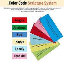 Unique Emotional Prayer Card Holder For Encouragement, Comfort & Reflection With Color-Coded Sentiment System - Artisanal Wooden Keepsake Note Box Designed - Green - (son) - View 3