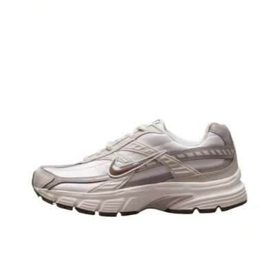  Zapatillas de running de bajo perfil cómodas, antideslizantes, duraderas y transpirables para mujer Nike Initiator, gris y blanco