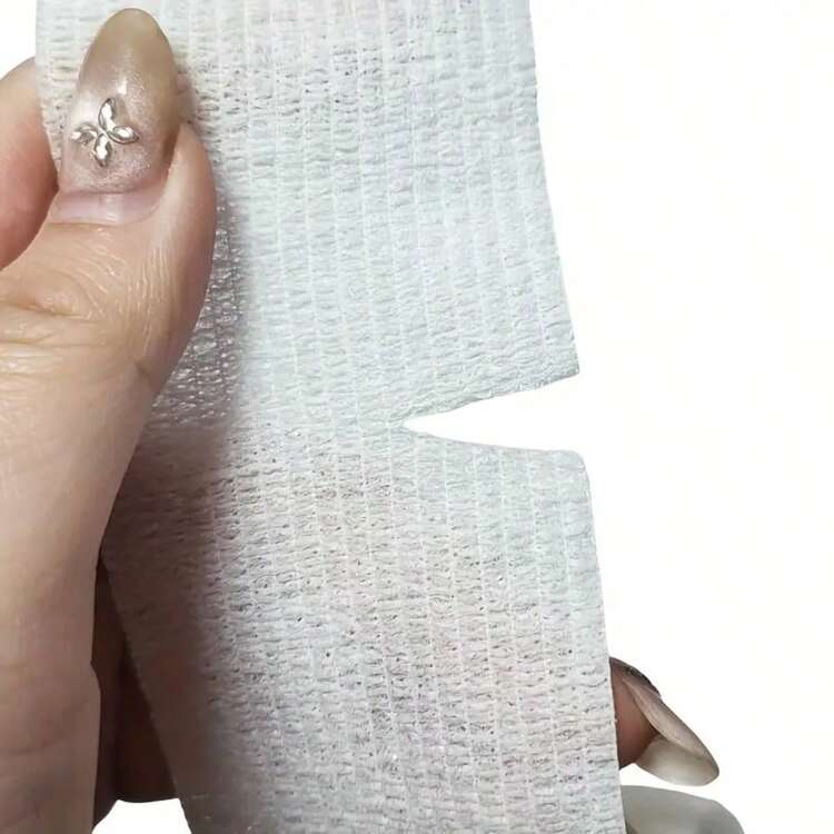 6/12/24/30 piezas Vendaje adhesivo blanco, transpirable y suave de tela no tejida, vendaje elástico autoadhesivo, cinta de 5CM * 4.5M - Blanco - Añade 4