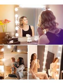 LED Makeup Mirror Light, 3 Lighting Adjustment Modes, High Brightness LED Light, USB Powered, Suitable For Makeup Mirror Or Vanity Table Auxiliary Lighting LED Decorative Light (Mirror Not Included) - Multicolor - View 8