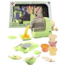 Juego de cocina para hacer fideos, con 4 moldes distintos y 4 botes de plastilina, juguete de aprendizaje para niños - Verde - Ver 1