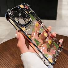 Funda de Teléfono Tema Navideño para iPhone 17, 16e, 16, 15, 14, 13, 12, 11, Mini, Pro Max Air X XR XSMAX 8, 7 Plus - Funda Transparente Suave a Prueba de Golpes, Accesorios de Vacaciones, Regalos de Vacaciones, Estilo Anime, Impresión UV, Material Flexible, Compradores de Vacaciones, Fans de Anime - Colores mixtos - Ver 3