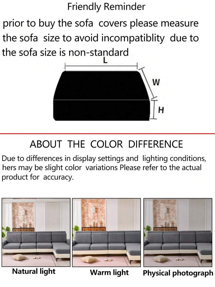 1 pieza Funda de sofá elástica y gruesa, funda de asiento de sofá antideslizante y de cobertura total, adecuada para todas las estaciones, funda de sofá de tela gruesa, lavable a máquina, apta para mascotas, protege el sofá, ajustable para sofá en esquina, aplicable a dormitorio, oficina, combinación de sala de estar y manta de sofá en forma de L y fundas para 1/2/3/4 asientos - Gris Oscuro - Añade 11