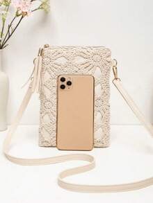 New Small Crossbody Bag For Women, Niche Beach Side Versatile Shoulder Bag, Fashionable Mini Square Envelope Bag, Versatile Ins Casual Crossbody Vacation Beach Bag - Multicolor - View 7