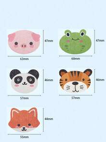 10pcs Sleep Patch, Skin-Friendly Tape, Animal Pattern, Breathable & Comfortable, Unisex, Helps You Sleep Well, Painless Removal, Low Allergenicity, Latex-Free, Gentle On Skin, Strong Adhesive, Painless Removal, Non-Woven Fabric, Breathable & Skin-Friendly, Improves Deep Sleep Quality - Multicolor - View 4