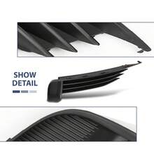Front Bumper Lower Left & Right Side Grills For A3 S3 2013 2014-2017 1Pair - Black - View 5