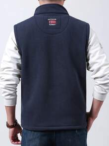 Men Vests - الأزرق الداكن - مشاهدة 3