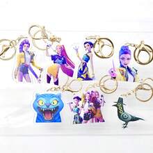 1pc Acrylic Team Cartoon Character Keychain, Bag Charm, Car Key Chain, Cute Cartoon Keyring, Bag Decoration, ANITEEZ Kpop Yun Ho & Ryu Sang Fan Gift - Multicolor - View 11