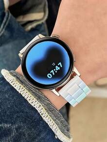 20MM 22MM Cute Candy Resin Clear Band Compatible With Samsung Galaxy Watch 4 6 5 Pro Classic 46 42mm44mm 40mm 41 47 For Gt4/3/2 Fenix5/Fenix5plus/Fenix6/Fenix6pro Watch - Multicolor - View 3