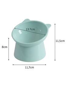 Elevated Slanted Feeder Bowl For Dogs And Cats - 綠色 - 查看 3