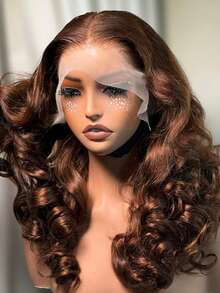 bling hair Glueless 13x4 Body Wave Lace Front Wigs Human Hair With Drawstring 13x6 Lace Frontal Wigs Human Hair 9x6 6x4 360 Glueless Body Wave Lace Front Wig Pre Plucked - Natural Black - 查看 1