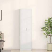 vidaXL Kleiderschrank Mit Regal Weiß 55 X 25 X 189 Cm Holzwerkstoff - Bianco - Visualizzare 1