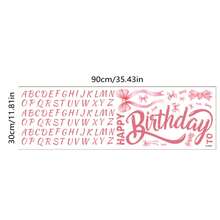 Zestaw niestandardowych nazw, napisów "Wszystkiego najlepszego z okazji urodzin" na tło, słodkie urodziny dziewczynki, naklejki winylowe na łuk balonowy, dekoracje, baner z napisami "Wszystkiego najlepszego z okazji urodzin dziewczynki", naklejka na tło, artykuły imprezowe, przyjęcia z okazji baby shower, przyjęcia urodzinowe dla dzieci, prezenty na festiwale, dekoracje świąteczne