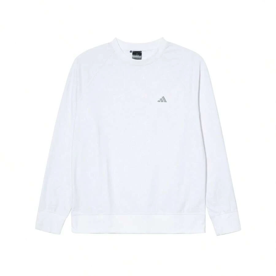 Adidas 男士休闲经典套头衫卫衣 JE1419 - 白色 - 查看 1