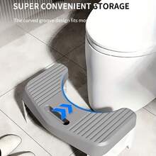 This Ergonomic Toilet Stool Features An Anti-Slip And Thick Design, Specially Made To Provide Support And Convenience For Squatting In The Home Bathroom. It Helps Maintain A Healthier Sitting Posture, Making Using The Toilet More Comfortable, And Its Sturdy Anti-Slip Structure Ensures Reliability.