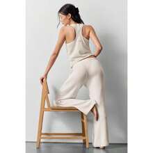 Alo Yoga Sweater Henley Tank - Ivory |  | Pilates Set - Ngà voi - Xem 4