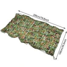 1*2M Red de Camuflaje, persianas de Malla para decoración de Caza, Patio, Campamento, fotografía, Granja, Refugio, ocultación de Coche, Fiesta, telón de Fondo, Cortina, Cubierta de toldo
