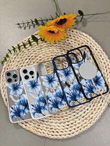 GALLAPLE Blue Lily Floral Print Magnetic Phone Case, Elegant Nature Aesthetic Case,Durable And Dirt-Resistant Material With Wireless Charging Design,Compatible With X/XS/XSMAX/11/11pro/11promax/12/12pro/12promax/13/13pro/13promax/14/14plus/14pro/14promax/15/15plus/15pro/15promax/16/16plus/16pro/16promax.Holiday Phone Accessories.Gifts An Excellent Gift For Friends Y2k Phone Case Cover 17 Pro Max Fall Funda Para Cute Phone Cases Cover De Pink Christmas Silicone Phone Case Rilakkuma Girlfriend Or Boyfriend Cheap 16 Case 16 Pro Max Case Fundas New Year Mobile Phone Case Gifts For Women - 黑色 - 查看 10