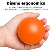 Pelota de agarre de 7 cm, pelota de entrenamiento de fuerza de mano - Herramienta de ejercicio de dedos, pelota de apretón duradera, para mejorar la fuerza de la mano y aliviar el estrés, entrenador de fuerza de agarre, entrenamiento de fuerza de dedos, entrenamiento de fuerza, pelota de alivio de estrés - Multicolor - Ver 5