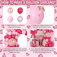 Bộ 118 bóng bay trang trí hình vòm in họa tiết da báo màu hồng - Trang trí tiệc in hình báo đốm, kết hợp với bóng bay màu hồng nhạt và màu crôm, thích hợp cho tiệc mừng em bé, sinh nhật chủ đề động vật rừng, trang trí phòng. - Nhiều màu - Xem 5