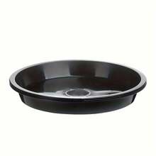 8个8英寸带排水底盘的植物托盘，塑料材质，室内外均可使用