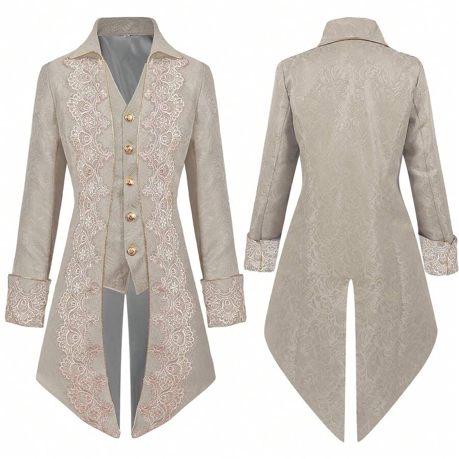 Men Cosplay Clothing - Beige - View 1