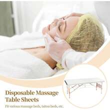 Massage Table Sheets & Headrest Covers - White - View 3