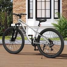 Aluminum Frame MTB For Adults Women Men 26 Inch Mountain Bike 21-Speed Bicycle Double Disc Brake Outdoor Cycling - Grey - View 4