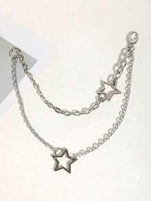 سلسلة بنطلون الجمجمة الرائعة للرجال - إكسسوارات أسلوب الشارع الهيب هوب - فضي - مشاهدة 9