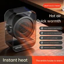 Novo Aquecedor Elétrico LKS-510, Aquecedor Portátil de Alta Potência de 500W para Casa, Quarto, Sala de Estar, Dormitório, Aquecimento Rápido, Aquece as Mãos e os Pés - Entrada do tipo CE C (220-240V) - Visão 1