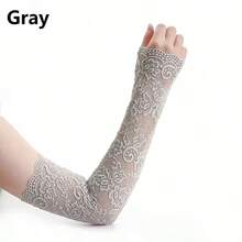 1 Pair Sexy Lingerie Accessories Lace Arm Sleeve Women Long Mesh Yarn Arm Cover Party Wear Fancy Women Glove Cosplay Darkly Mitten