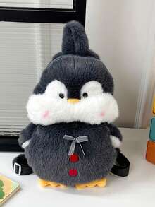 这款时尚可爱的卡通企鹅背包采用拉链封口和可调节肩带设计。独特的高品质设计，使其成为购物、日常穿着和旅行的理想之选。它充满时尚艺术气息，有多种颜色可选，是任何场合的必备时尚单品。