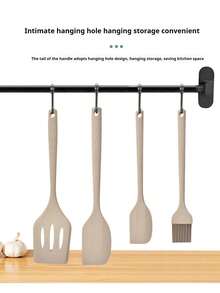 Bộ dụng cụ làm bánh bằng silicon 21 món, dụng cụ đánh trứng, dụng cụ cạo, thìa đong, cốc đong, chổi chống nóng, thìa dẹt, bao gồm khay, cốc đong, thìa đong, hộp đóng gói - Nhiều màu - Xem 6