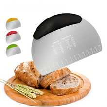 [Stainless Steel Measurement Dough Scraper] Stainless Steel Dough Scraper With Measurement Marks - Perfect For Baking, Cake Decorating & Pastry Making - Durable Kitchen Gadget, Best For Christmas, Perfect For Thanksgiving