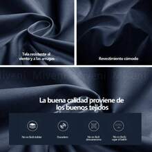 Chamarra Casual A Prueba Para Viento Y Agua Hombres Miveni - Azul - Ver 2