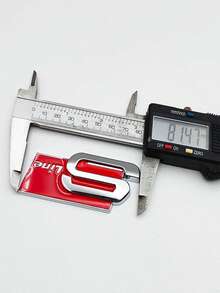 适用于奥迪 Sline A1 A3 A4 A5 A7 Q2 Q5 Q7 TT SQ5 SQ7 B6 B7 的 3D 金属 S LINE 标志造型车贴徽章 - 均碼 - 查看 2