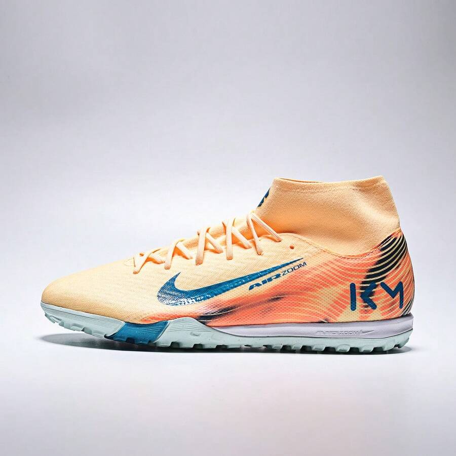 Nike 男款 ZM SUPERFLY 10 ACADEMY KM TF 高帮足球鞋 FQ8333-801 - 橘色 - 查看 1
