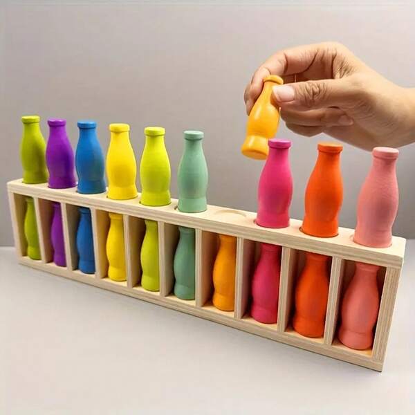 The Color Bottle Set - Interactive Memory Game, Multi-Player Memory Challenge Game, Creative Family Entertainment Game, Memory Game Props, Beach Party Game, Interactive Entertainment, Party Gift, Funny Design, Colorful Bottles, Desktop Decor, Holiday Gift, Birthday Gift, Valentine's Day Gift, Easter Gift [Mixed Delivery]