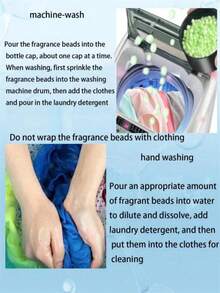 Laundry Scent Booster Beads Essential Fresh Essence In Wash Softener Laundry Scent Perfect Essential Diffuser Fragrant Protective Long Lasting Stain Release Softening Concentrated Washing Machine For Home Laundry Room Man Woman Gift Christmas.Random Style - Multicolor - View 7