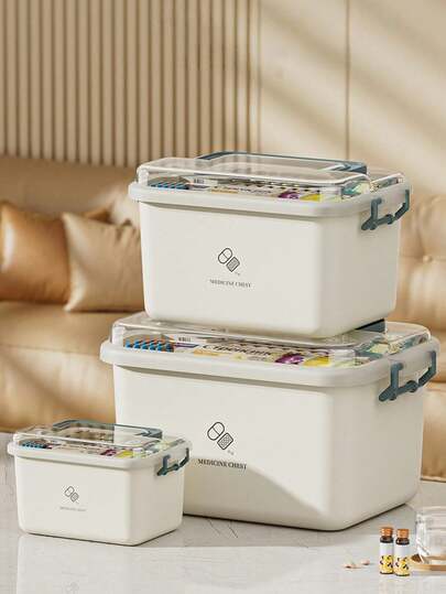 صندوق تخزين الأدوية المنزلية الكبير السعة والمحمول بأناقة. صندوق تخزين الأدوية للخزانة المنزلية اليدوية. صندوق تخزين الأدوية، صندوق تخزين أدوية شفاف كبير السعة، للمنزل، مناسب للمنزل والمدرسة والسكن الجامعي والمستشفى والرحلات الذاتية. حاوية تخزين، أساسيات الشقة، صندوق تخزين، منظمات. منظم الأقراص، حالة أقراص السفر، التنظيم والتخزين، العطلات، صندوق الإسعافات الأولية